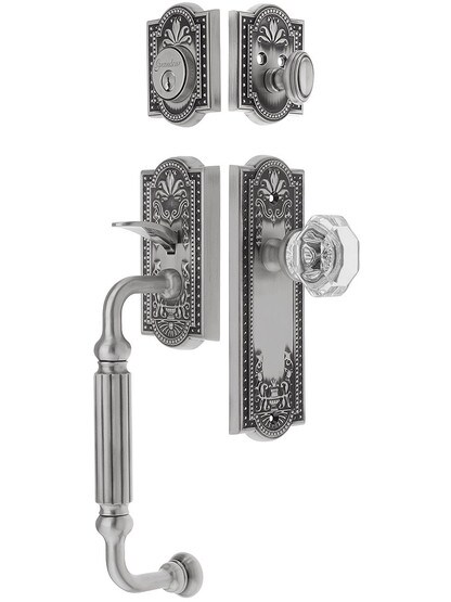 Grandeur "Parthenon" Thumblatch Entry Set With Parthenon Interior Plate